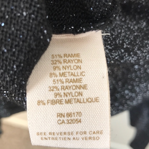 Free People black/silver cardigan size L - Picture 4 of 5